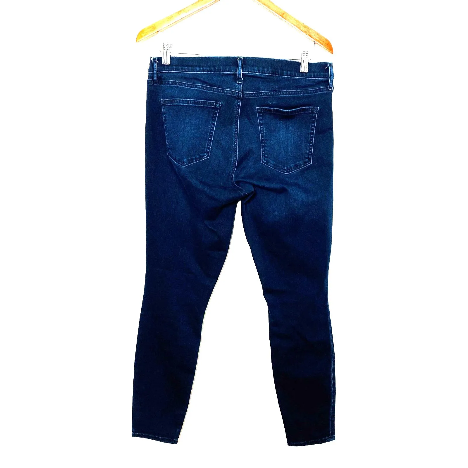 Gap Resolution Blue Stretch Legging Pants Cotton Denim Jeggings Skinny Fit 32 R - Image 3