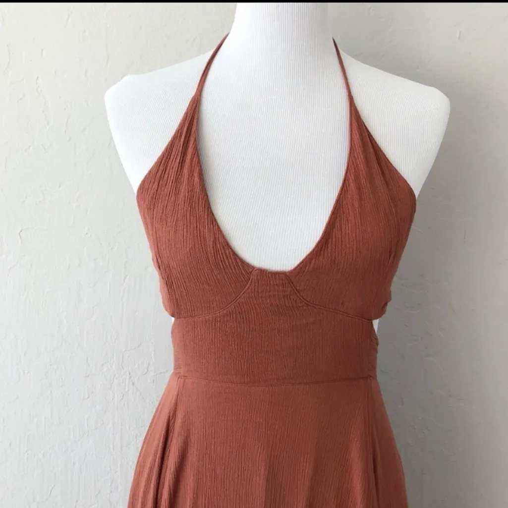 Free People Lille layered maxi dress bronze XS NEW - Image 5