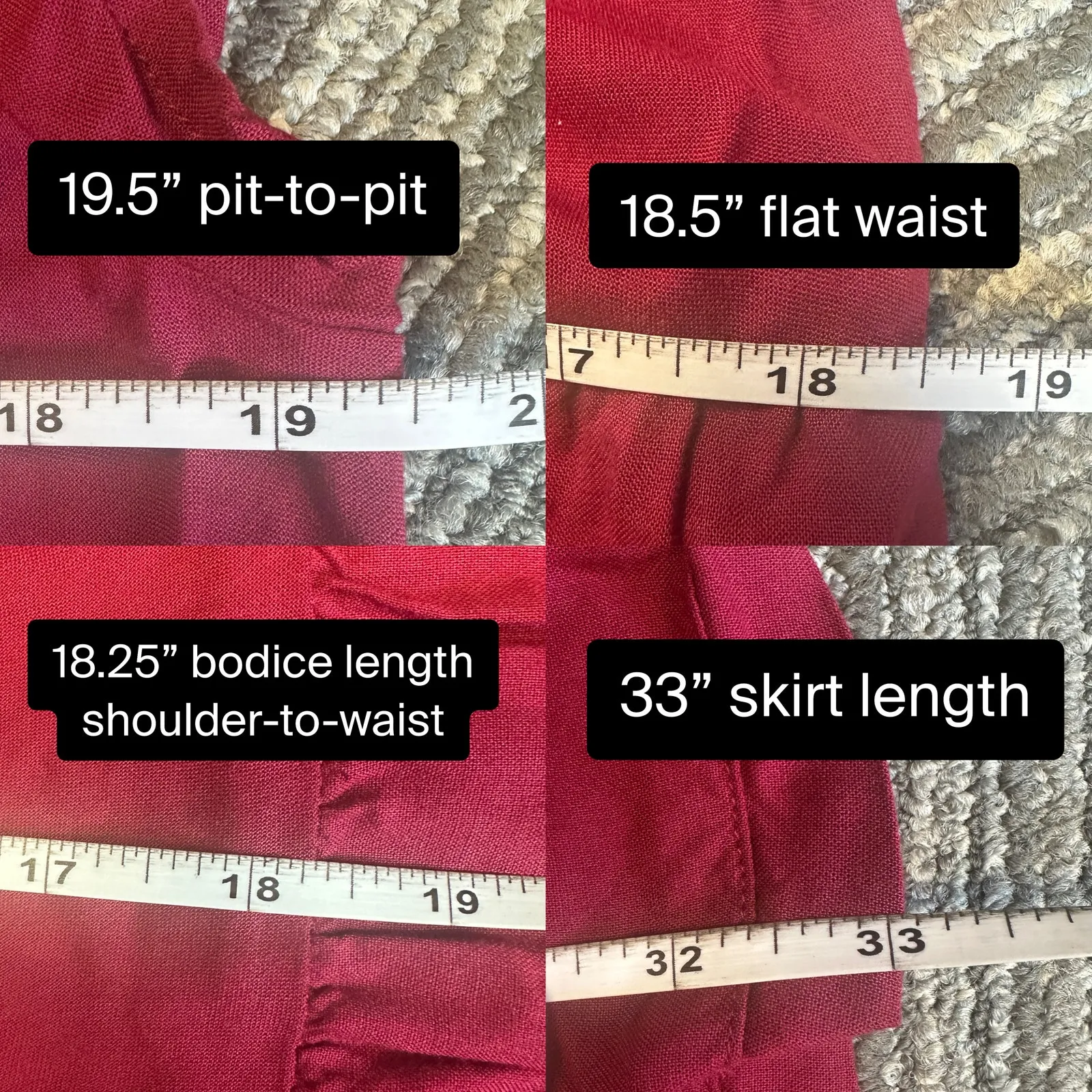 Soft Surroundings Kara Tiered Midi Maxi Dress Berry Boho Peasant Cottage Small - Image 10