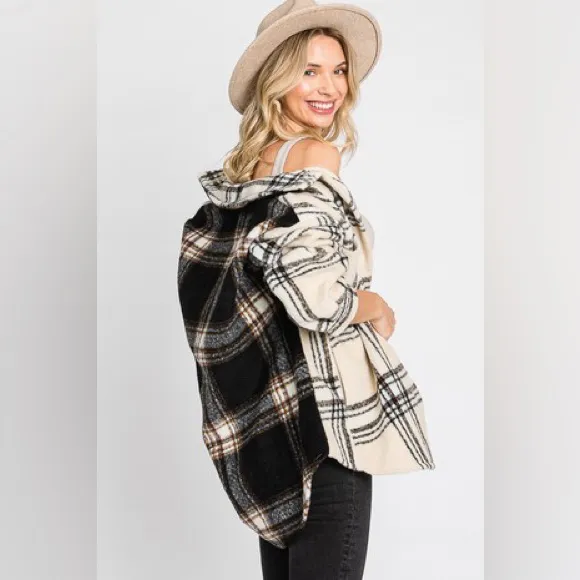 ELLEBORN PLAID JACKET WITH CONTRASTED BACK Size M - Image 16