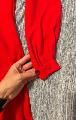 Lulus Red Long Sleeve Dress - Image 6