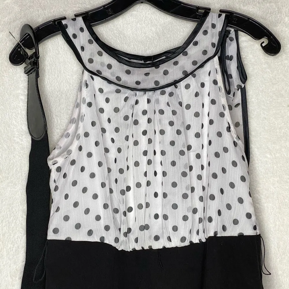 BCX  Polka Dot Dress With Belt - Image 4