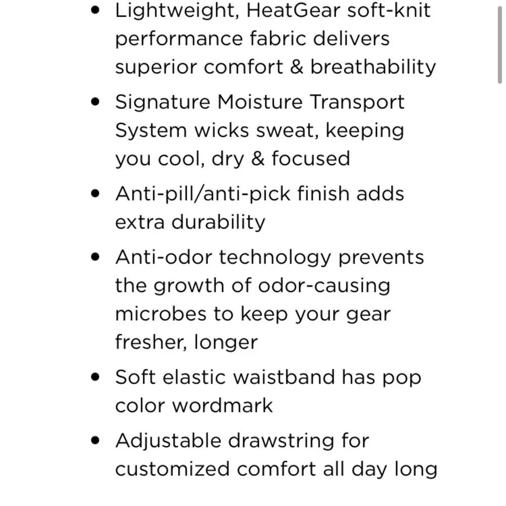 Under Armour heatgear loose fit shorts active wear shorts black and white small‌ - Image 8