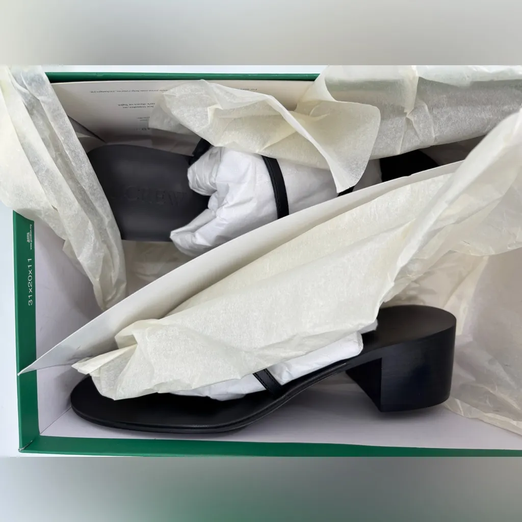 J.Crew Toe-ring block-heel sandals in leather - Image 3