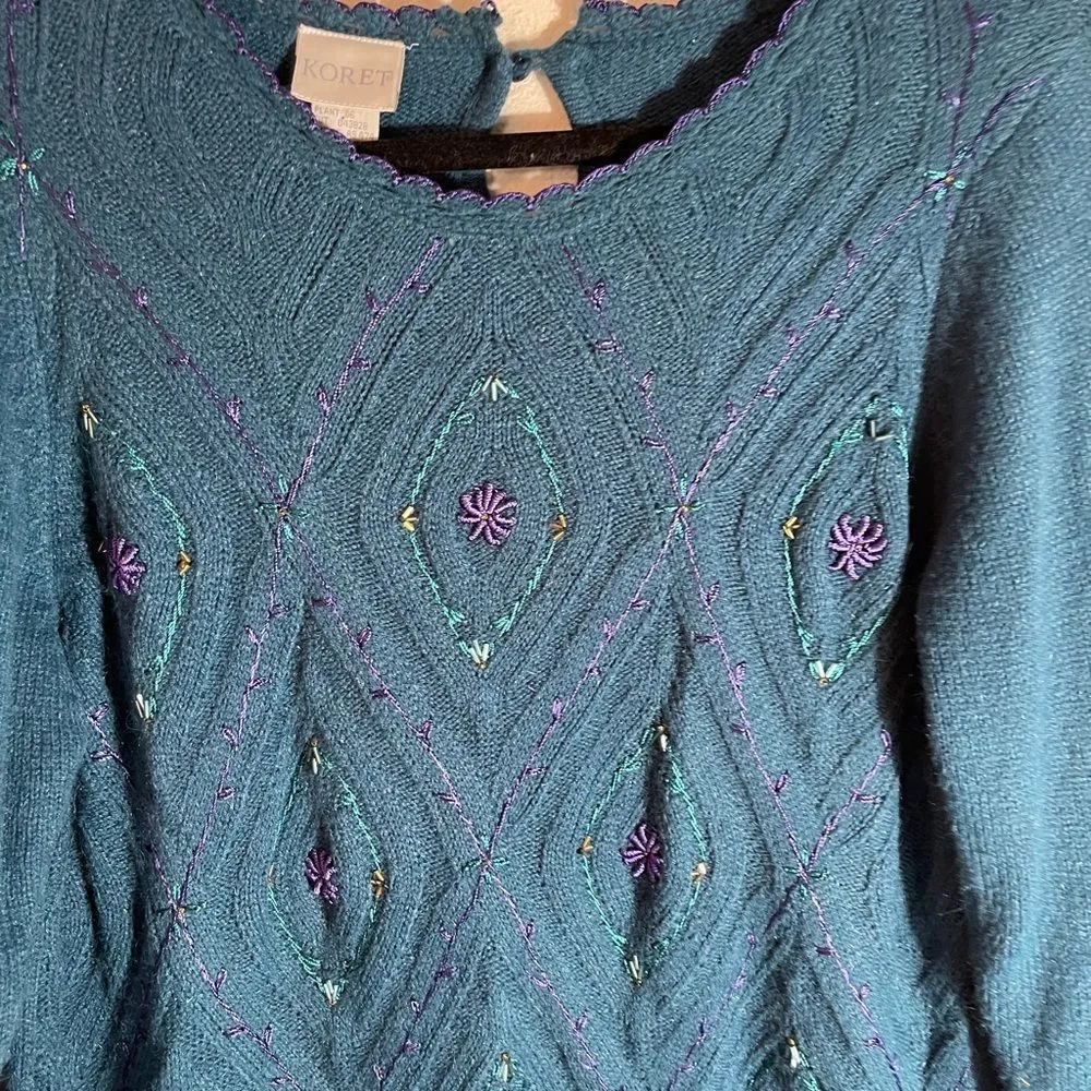 Vintage‎ Koret Embroidered Sweater - Image 6