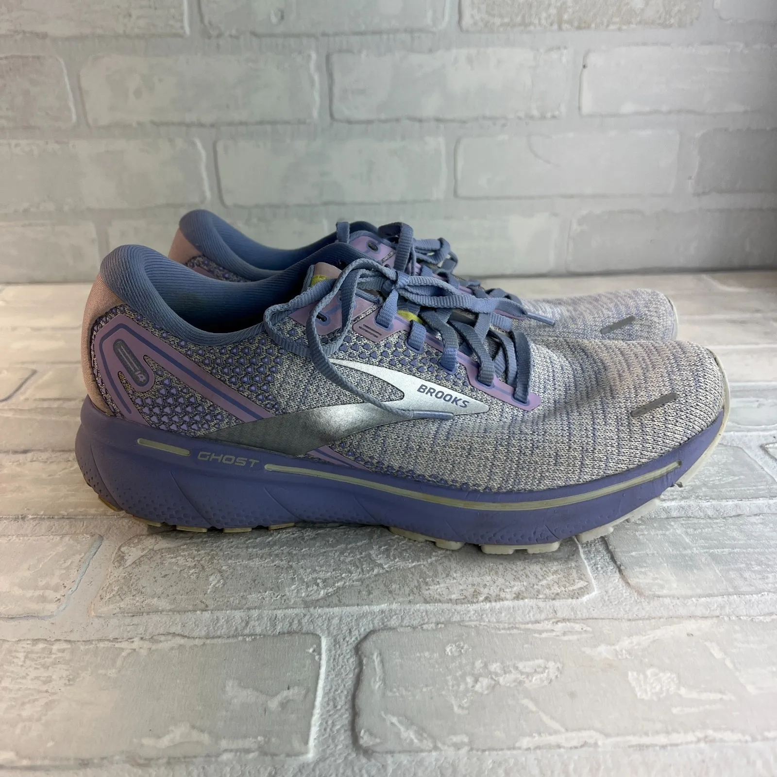Brooks Ghost 14 Sneakers Shoes Women 10 Purple Lavender Running Cushioned Active - Image 2