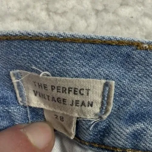 Madewell Jeans Womens 28 Light Wash The Perfect Vintage Jean High Rise Denim - Image 4