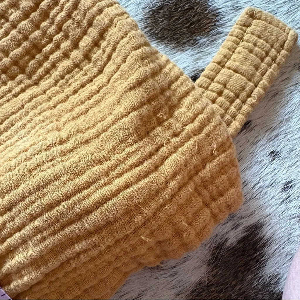 PARACHUTE Cloud Cotton Robe In‎ Mustard Yellow Size Small - Image 10