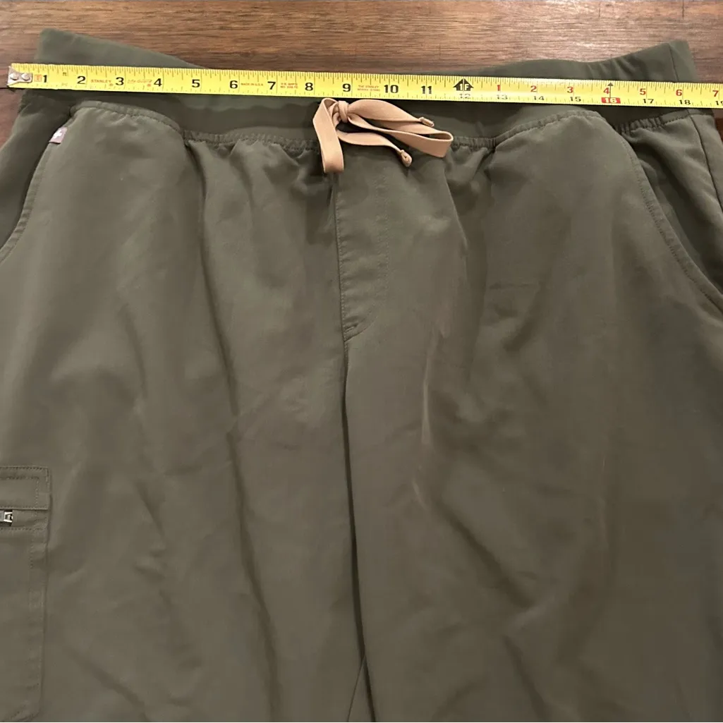 Figs Women’s Olive Green Zamora Jogger Scrub Pants Size XXL Petite Style 1000208 - Image 6