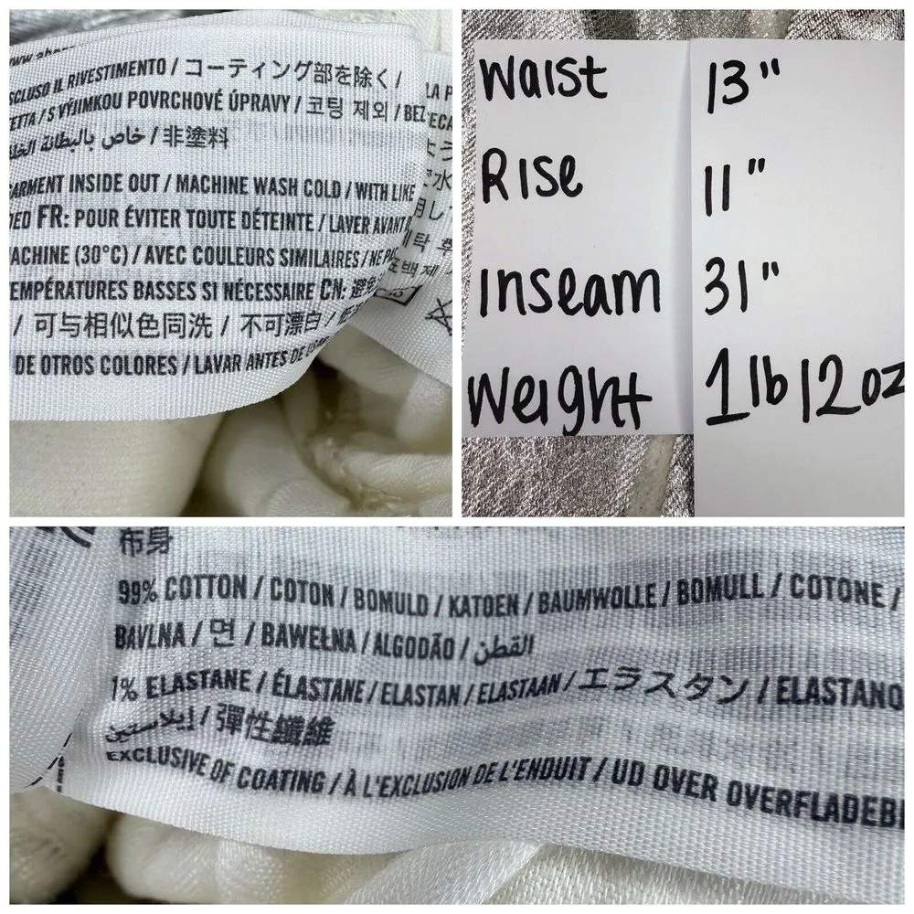 NWT Abercrombie & Fitch Jeans 25 0R High-Rise 90s Curve‎ Love Relaxed Silver - Image 9