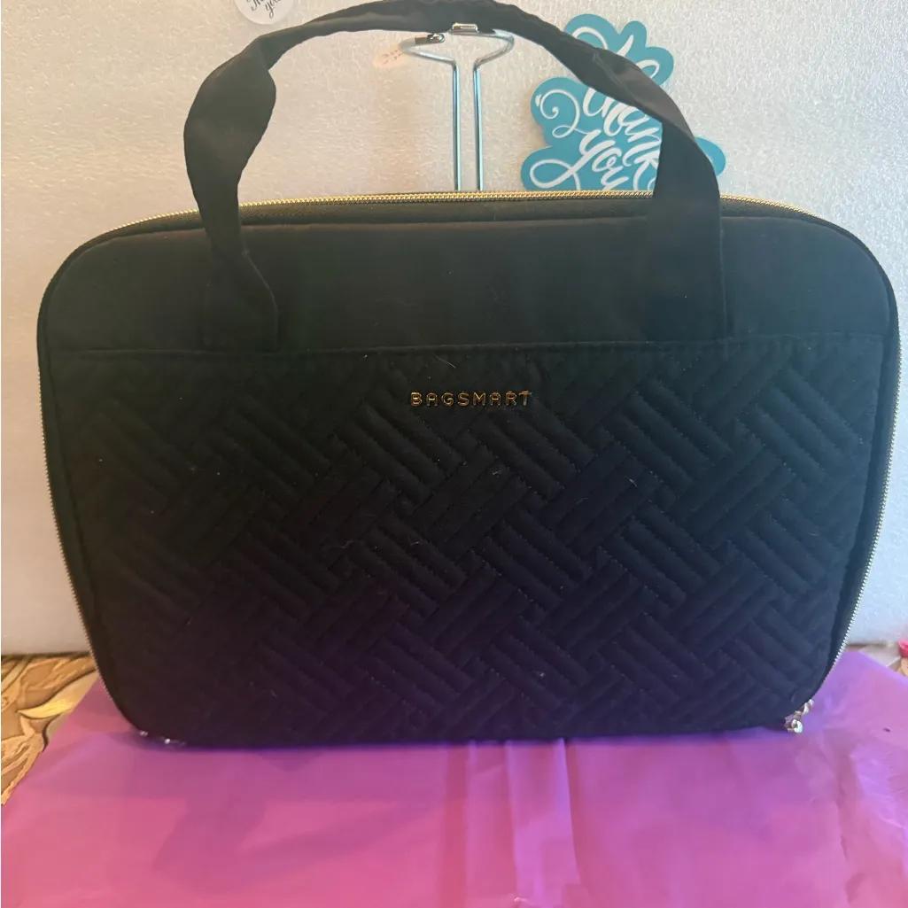 BAGSMART Black Quilted Women's Tote - Image 2