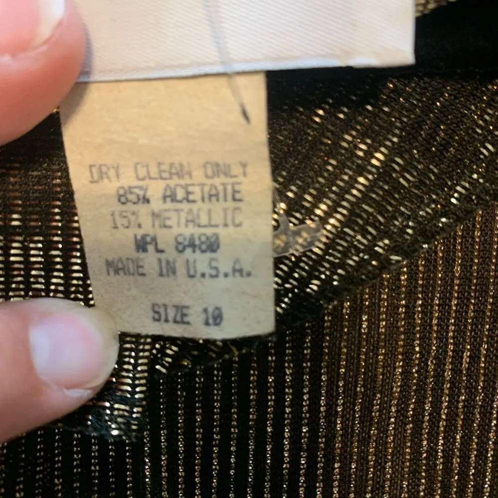 VTG Boston Maid gold jacket size 10 Gold - Image 6