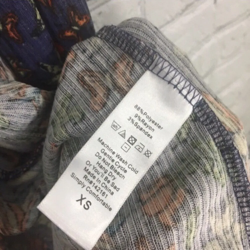 Lularoe Floral Sarah Duster Cardigan XS Purple - Image 4