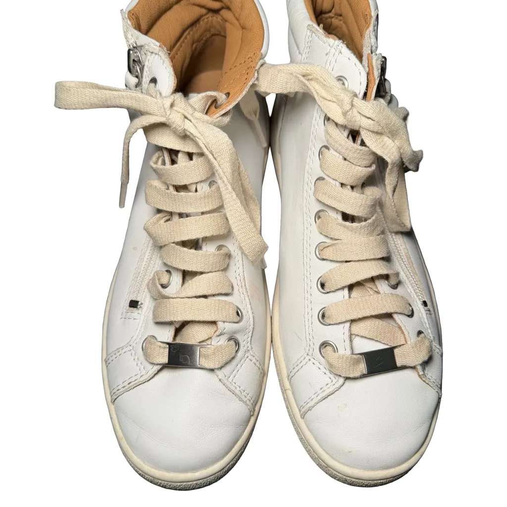 UGG Australia Olive Leather High Top Lace Up Sneakers Shoes Trainers Size  7.5 - Image 4