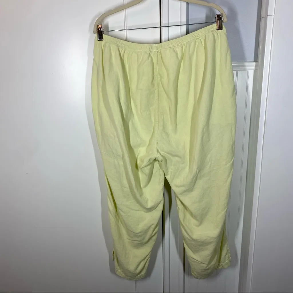 iridium set lagenlook boho relaxed citron‎ green 100% cotton size xl resortwear - Image 11