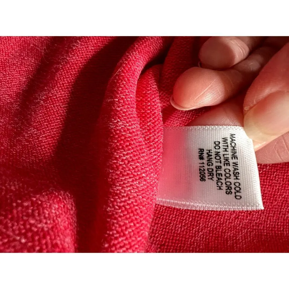 Zenana  womens size medium sweater hot pink peasant sleeves Barbie core - Image 10