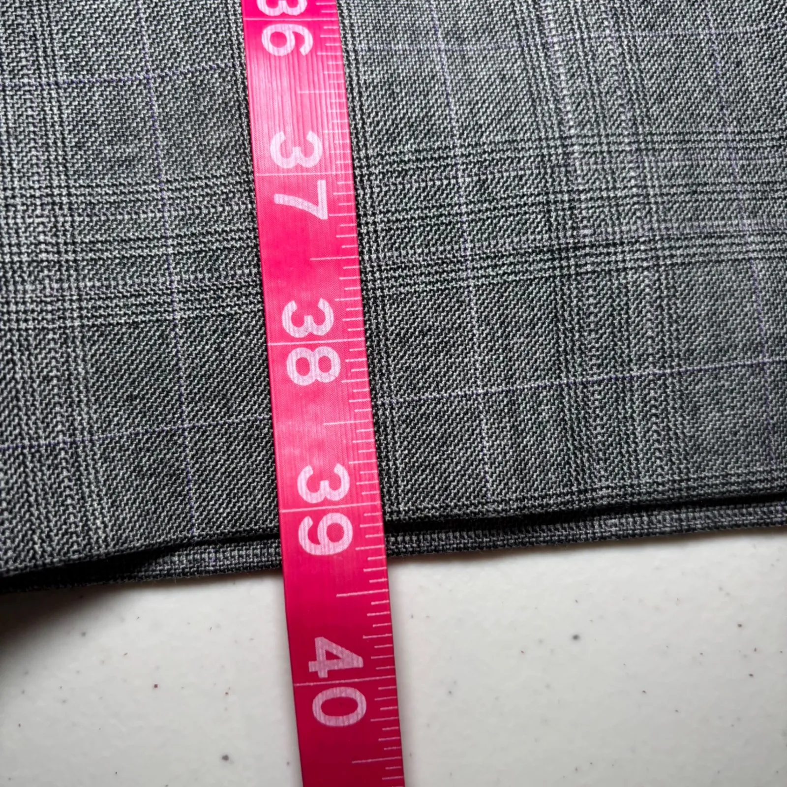 Banana Republic Gray Plaid Sheath Knee Length Dress‎ Women's 12P Petite Wool - Image 9