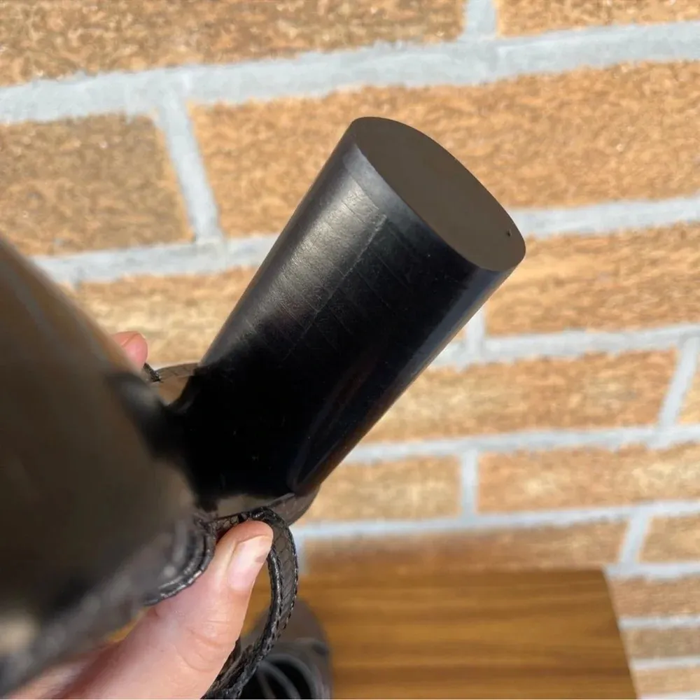 Lanvin Paris cylinder heel pewter shoes 39.5/8.5 Gray - Image 10