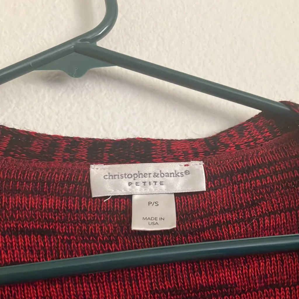 FINAL MARKDOWN Christopher and banks open front cardigan petite small - Image 3