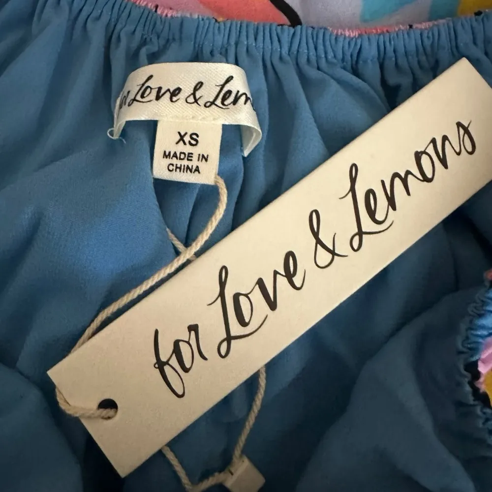 For Love & Lemons Yasmin Open Back Floral Maxi Dress XS Cut Out Plunge Summer - Image 11