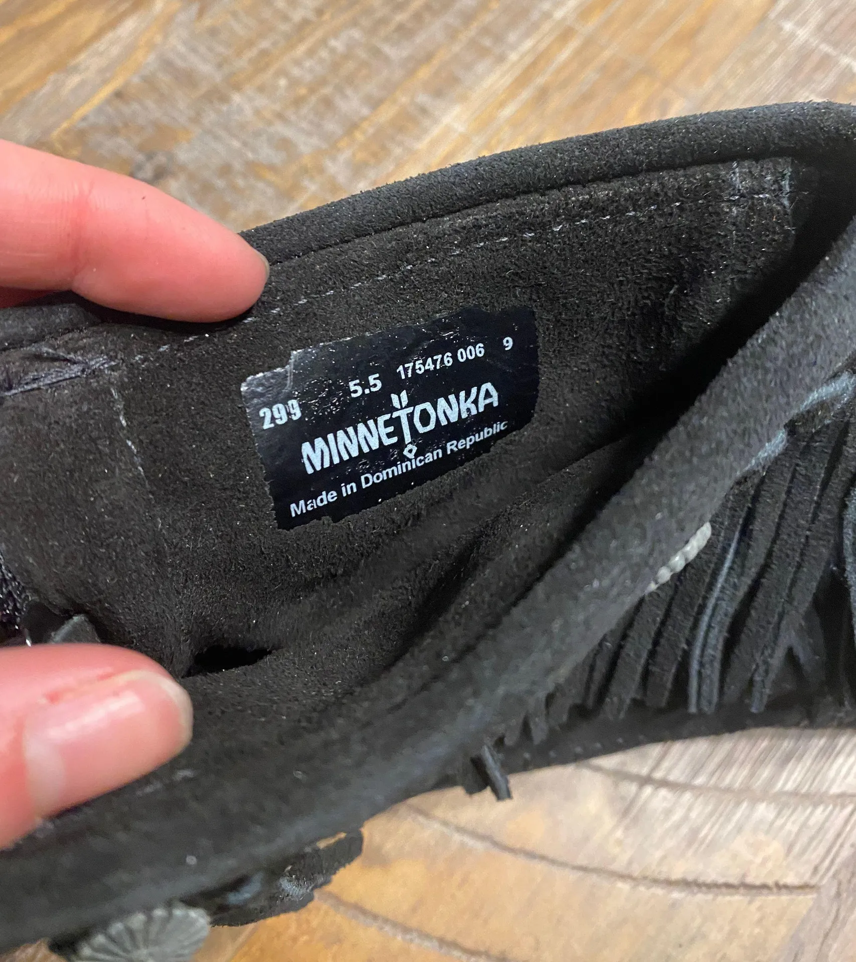 Minnetonka Black Fringe Booties - Image 6