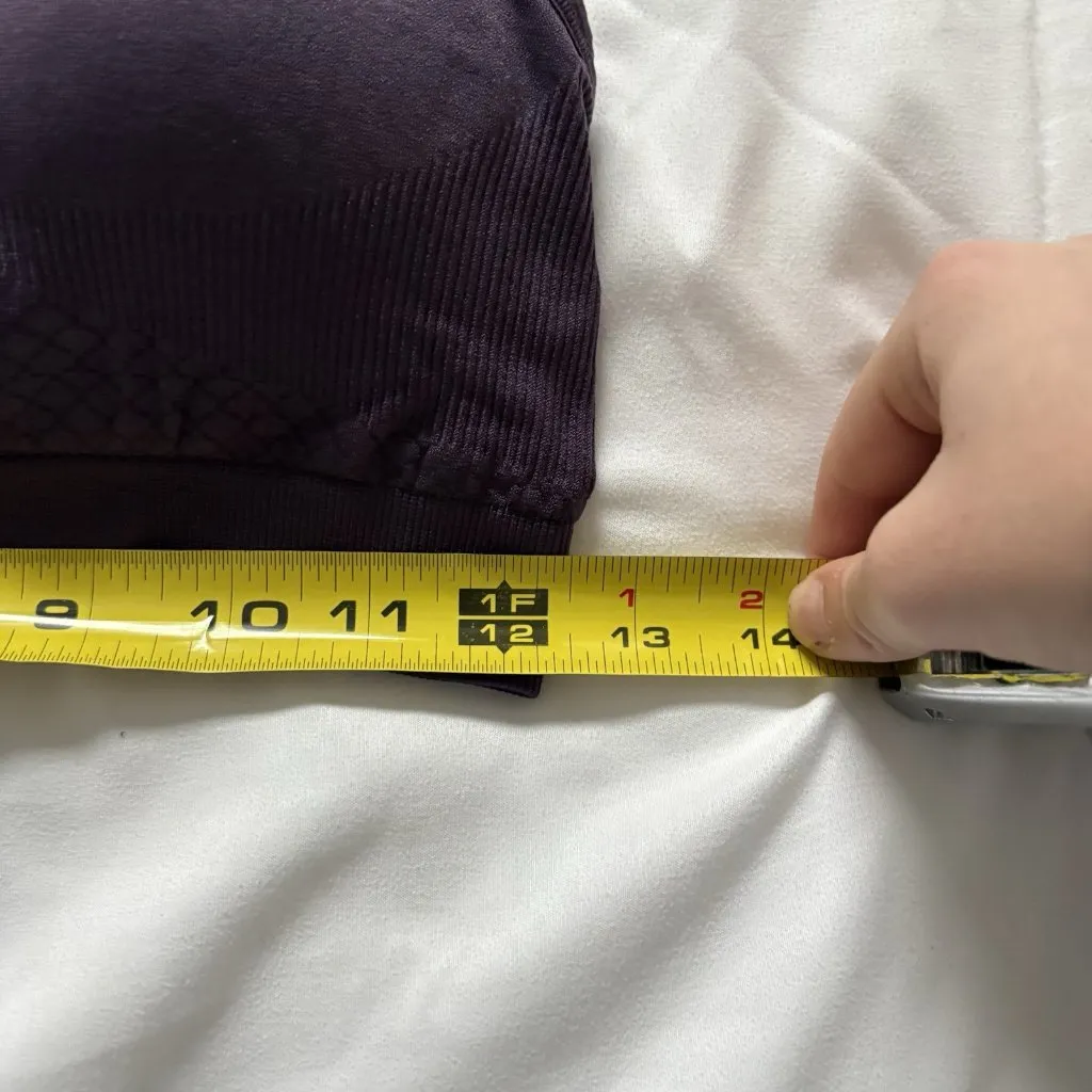 Pro Fit Womens Size Large Purple Seamless Sports Bra Padded Racerback - Image 2