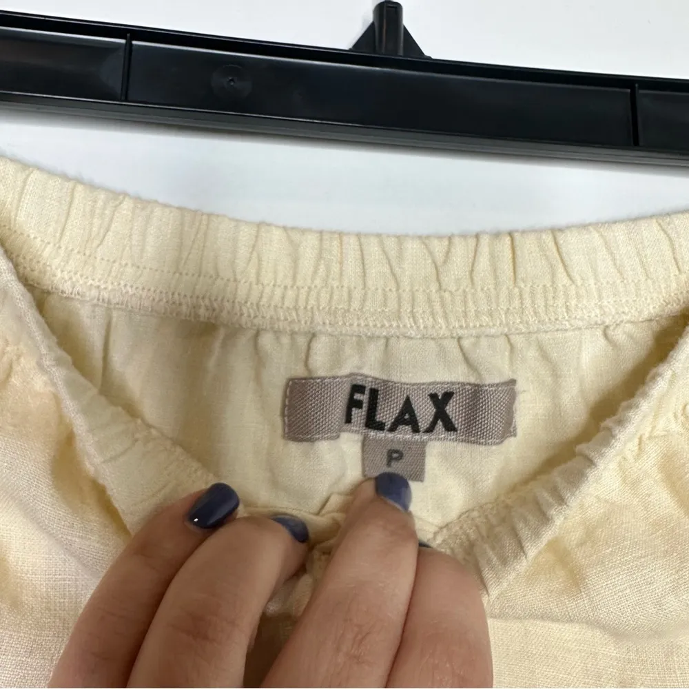 FLAX Linen Midi Skirt Set in Cream - Image 15