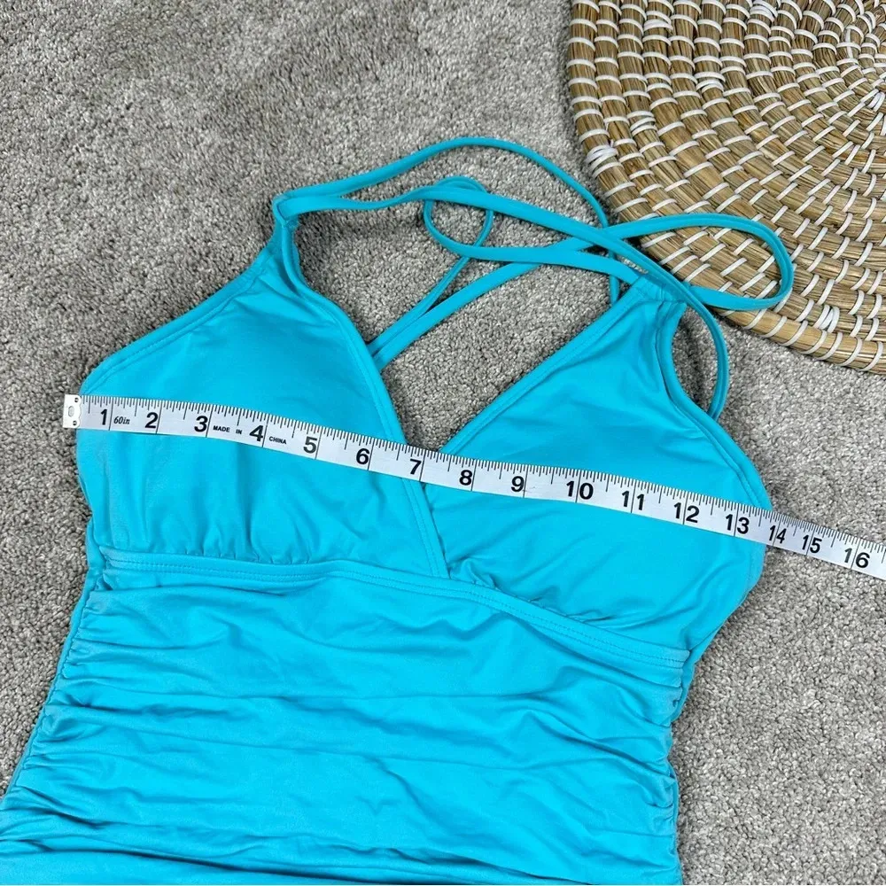 La Blanca Swimwear Island Goddess Surplice One Piece Underwire Size 0 - Image 7