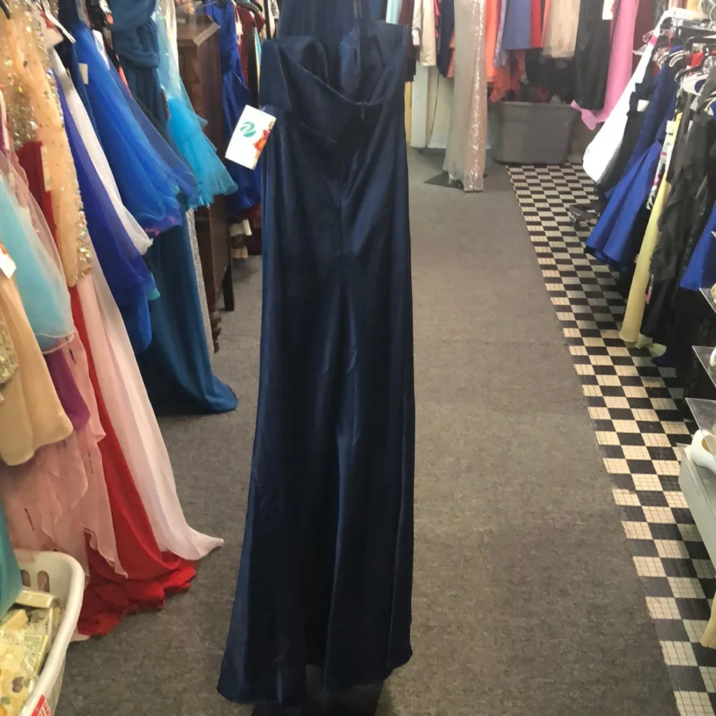 Betsy & Adam Blue size 10 formal dress - Image 4