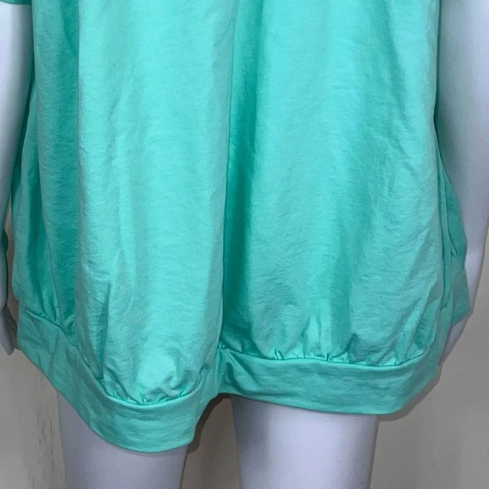 Lane Bryant Livi Activewear Poof Short Sleeve Banded Bottom Slub Shirt (18/20) - Image 10