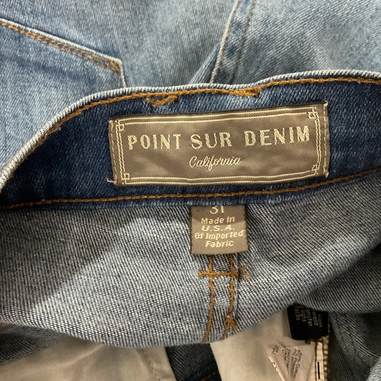 Point Sur Denim California High Rise Skinny Jeans Women's Size 31 Blue - Image 6