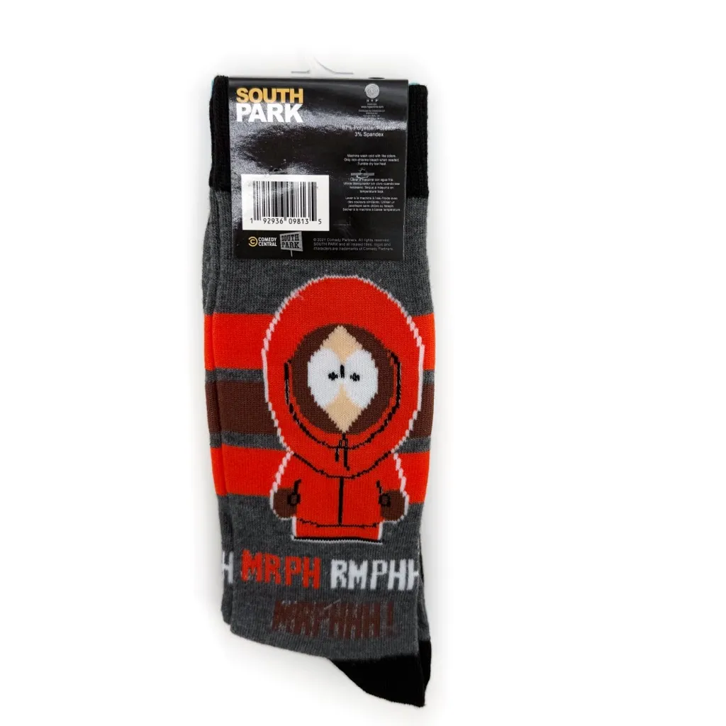 South Park Crew Socks Mens Womens Cartman Kenny Funny Fun Gift 2 Pairs Black - Image 6