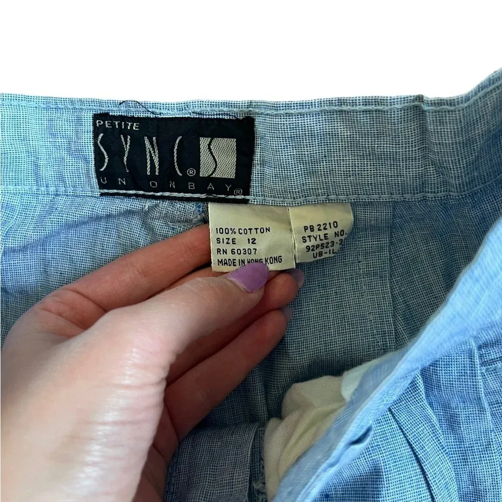 Vintage Deadstock Blue Trousers High-Waist - Image 4