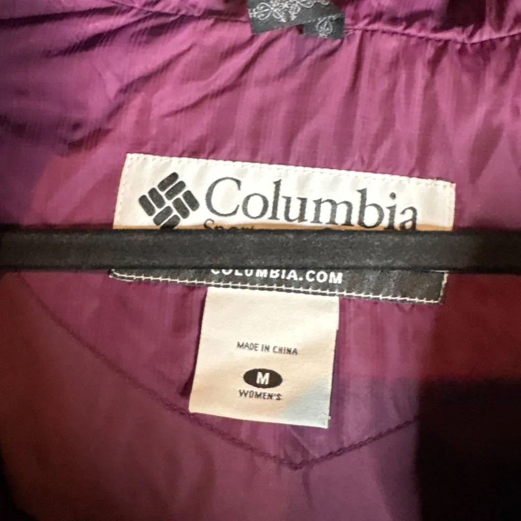 Columbia GRT purple plaid down winter coat - Image 3
