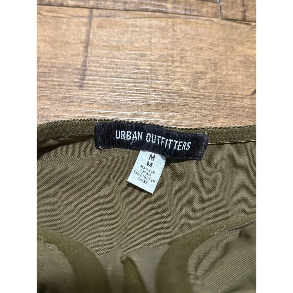 Urban Outfitters modern love corset olive green mini dress - Image 6