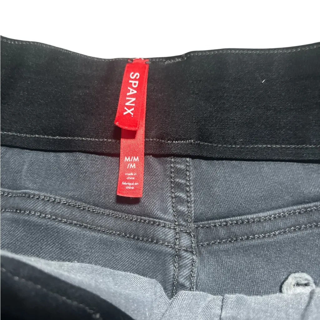 Spanx Twill Stretch 6” Shorts Dark Gray Size Medium - Image 6
