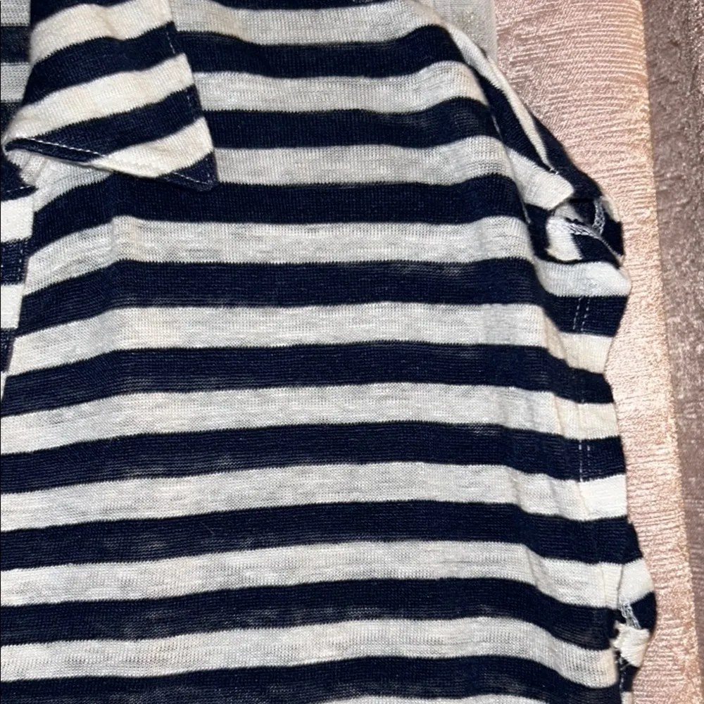 Sigrid Olsen Size M Boxy Linen Polo - Image 7