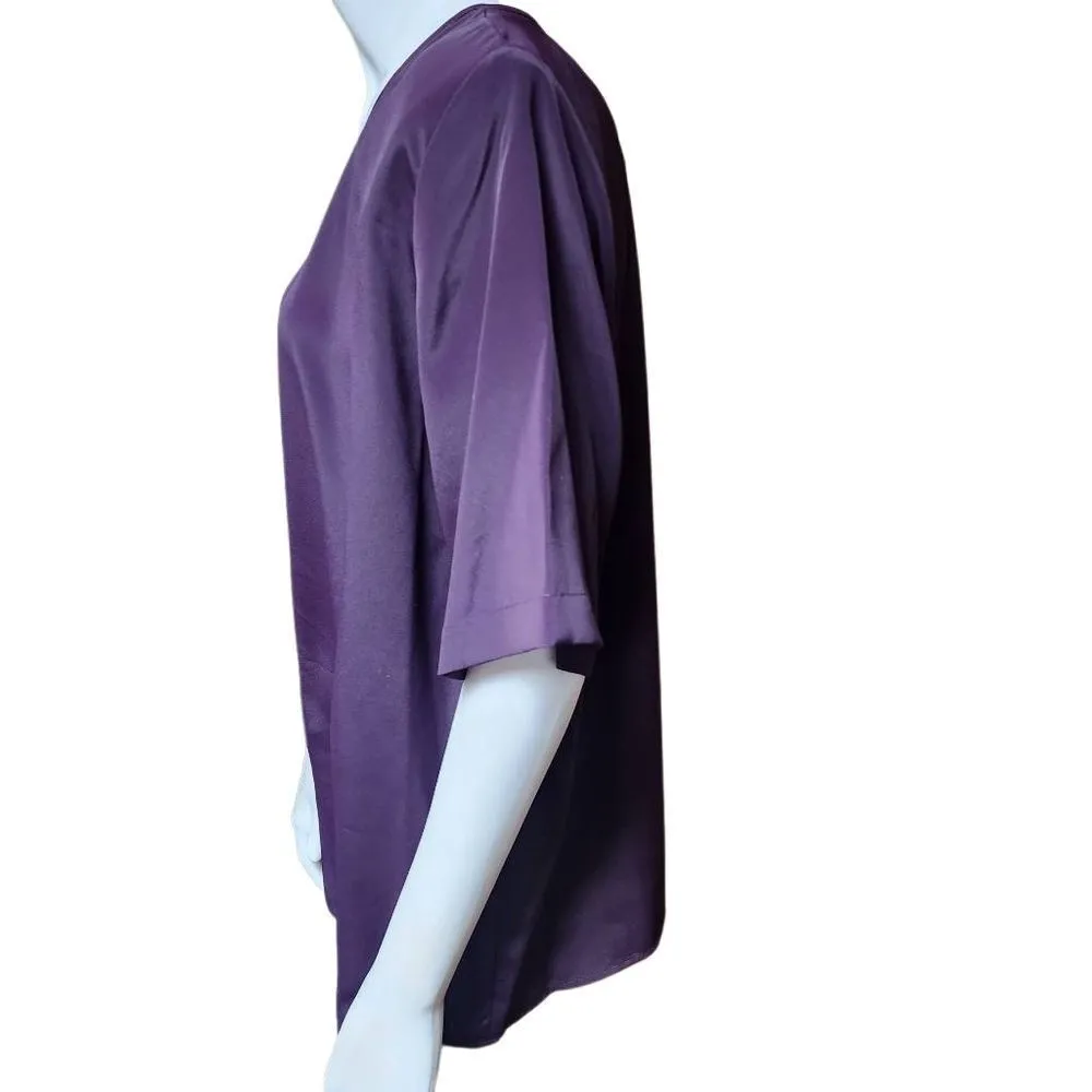Karen Scott Plum Purple Blouse (L) - Image 3