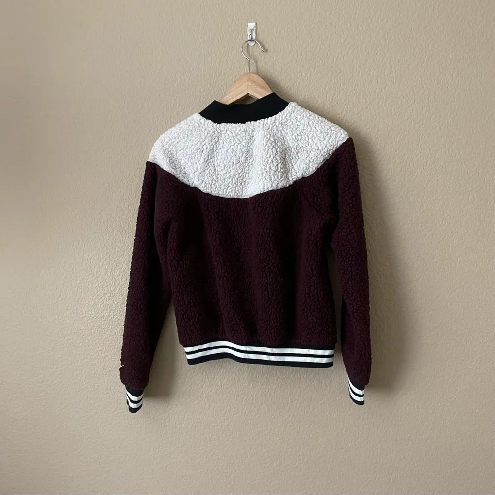 Nike NSW Sherpa Teddy Wolf Bomber Jacket - Image 7