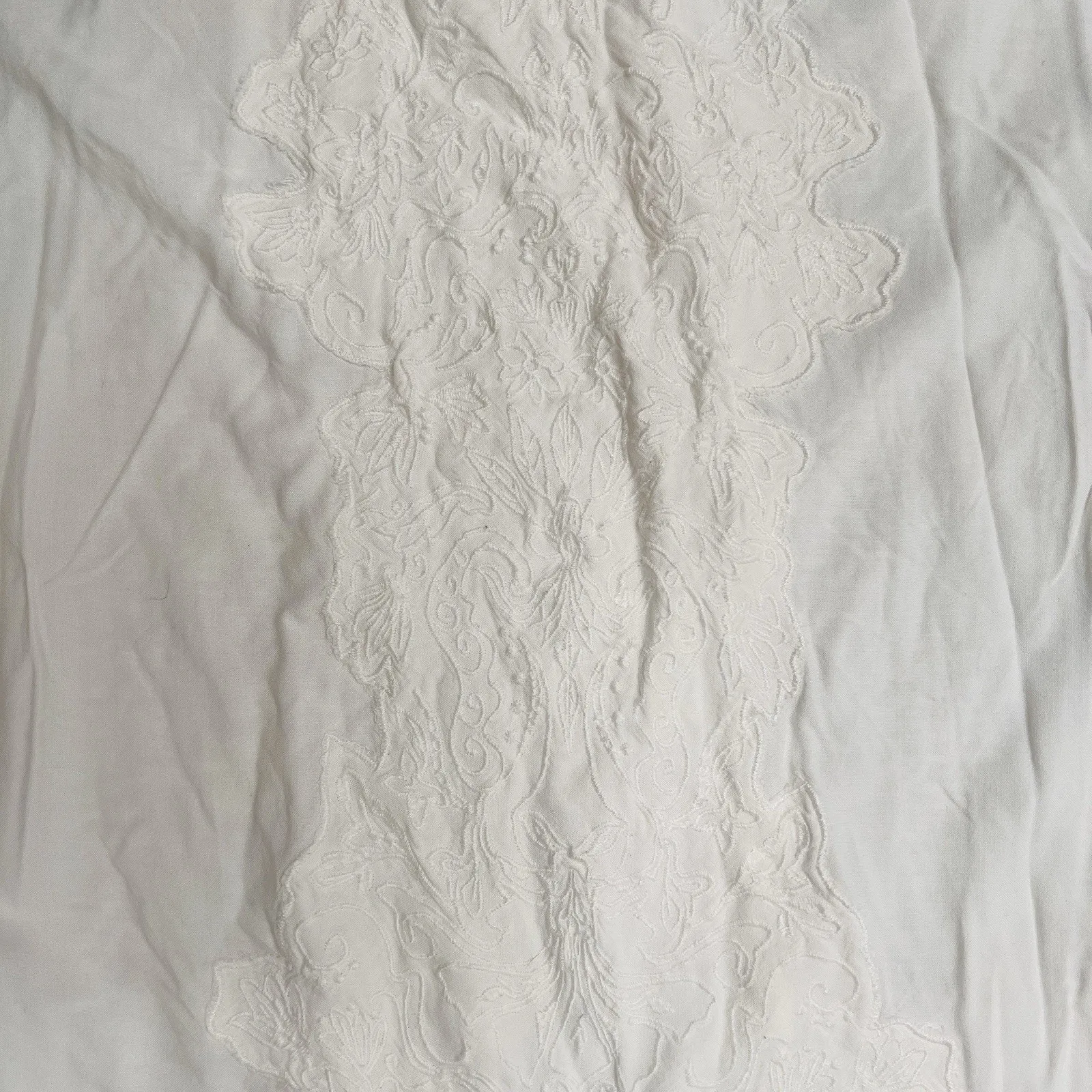 Gloria Vanderbilt White Large Top Shirt - Image 4