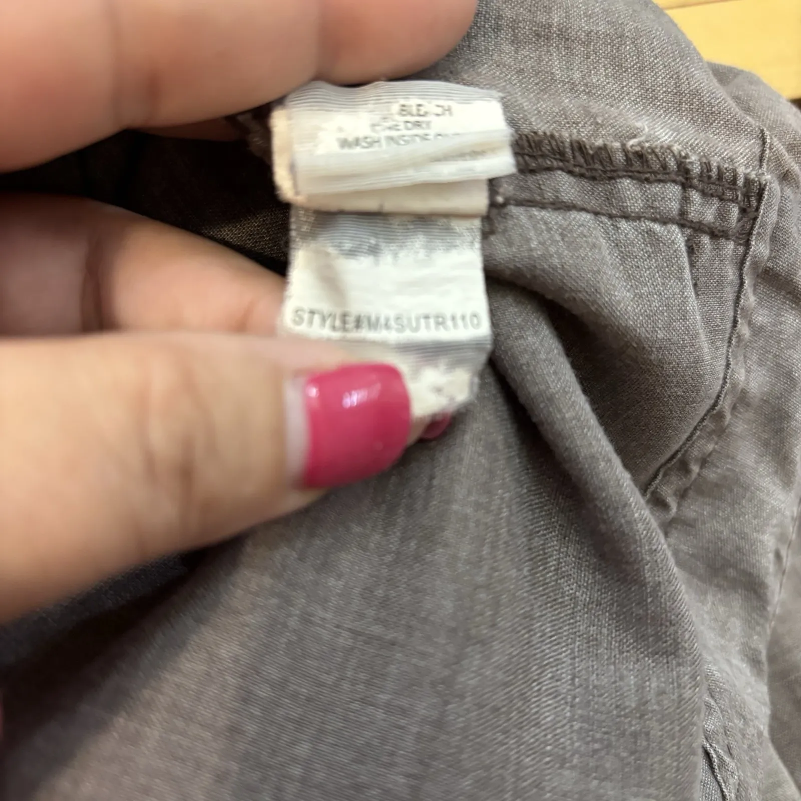 prAna Women's Hemp Pants M Brown Wide Leg Drawstring Waist Casual Boho Beach - Image 4