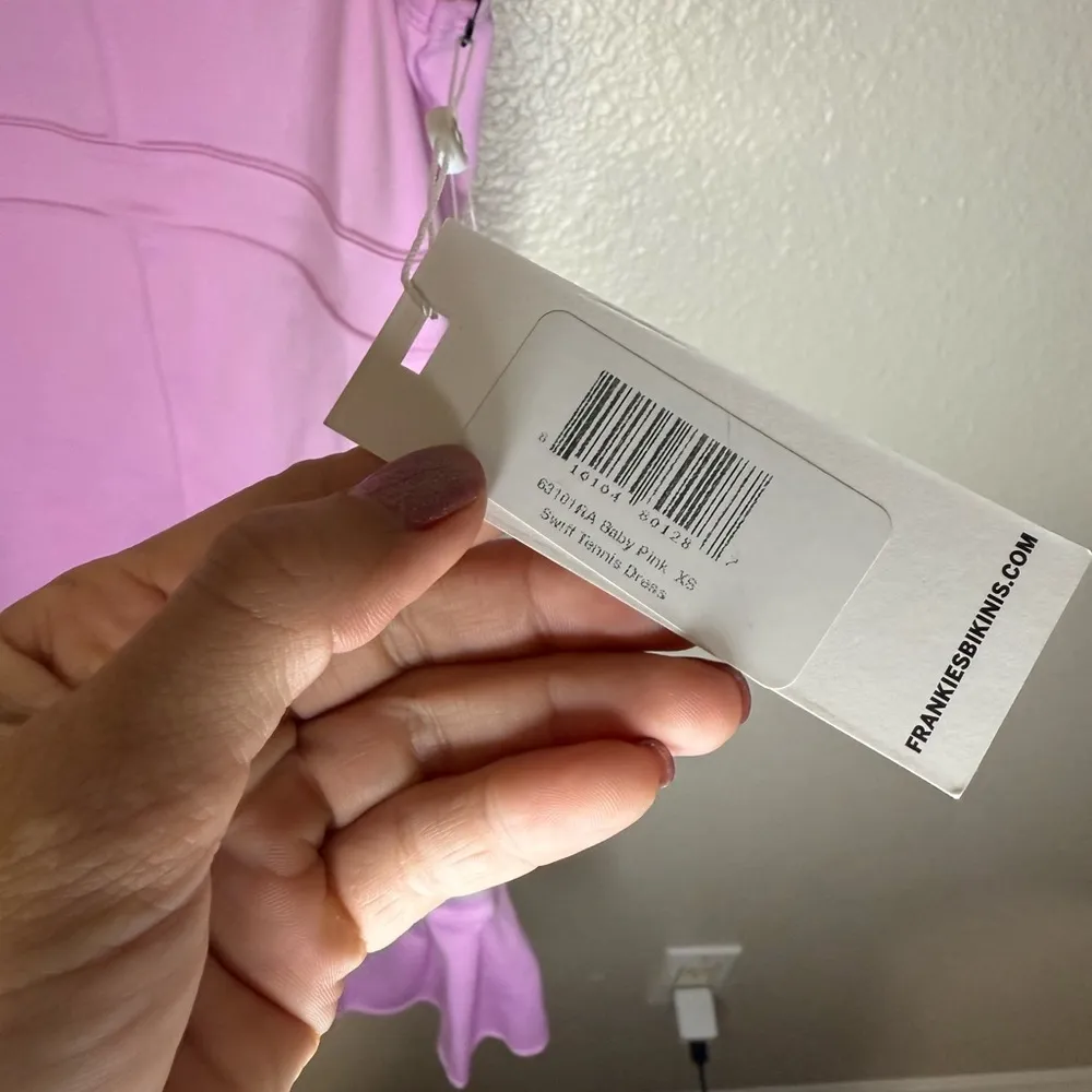 NWT New FRANKIES BIKINIS Swift Racerback Tennis Mini Dress size xs in lilac - Image 4