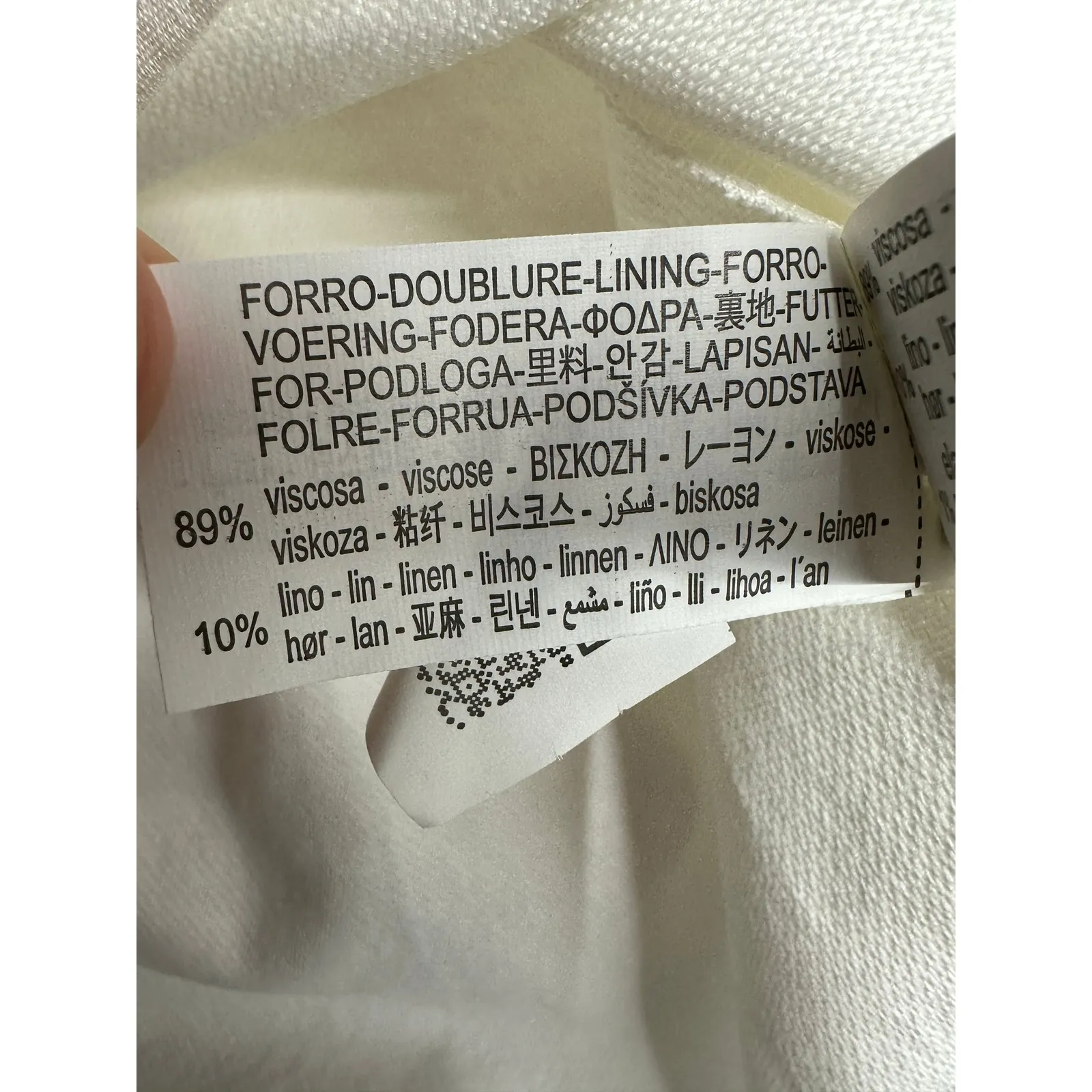 Zara White Pleated Strapless Top Size S Lined Viscose Minimalist - Image 7