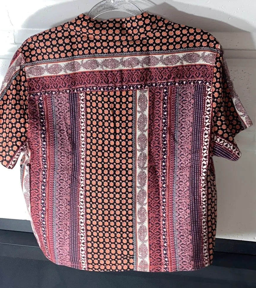 Rachel Zoe Button Down Retro Design Size Medium - Image 2