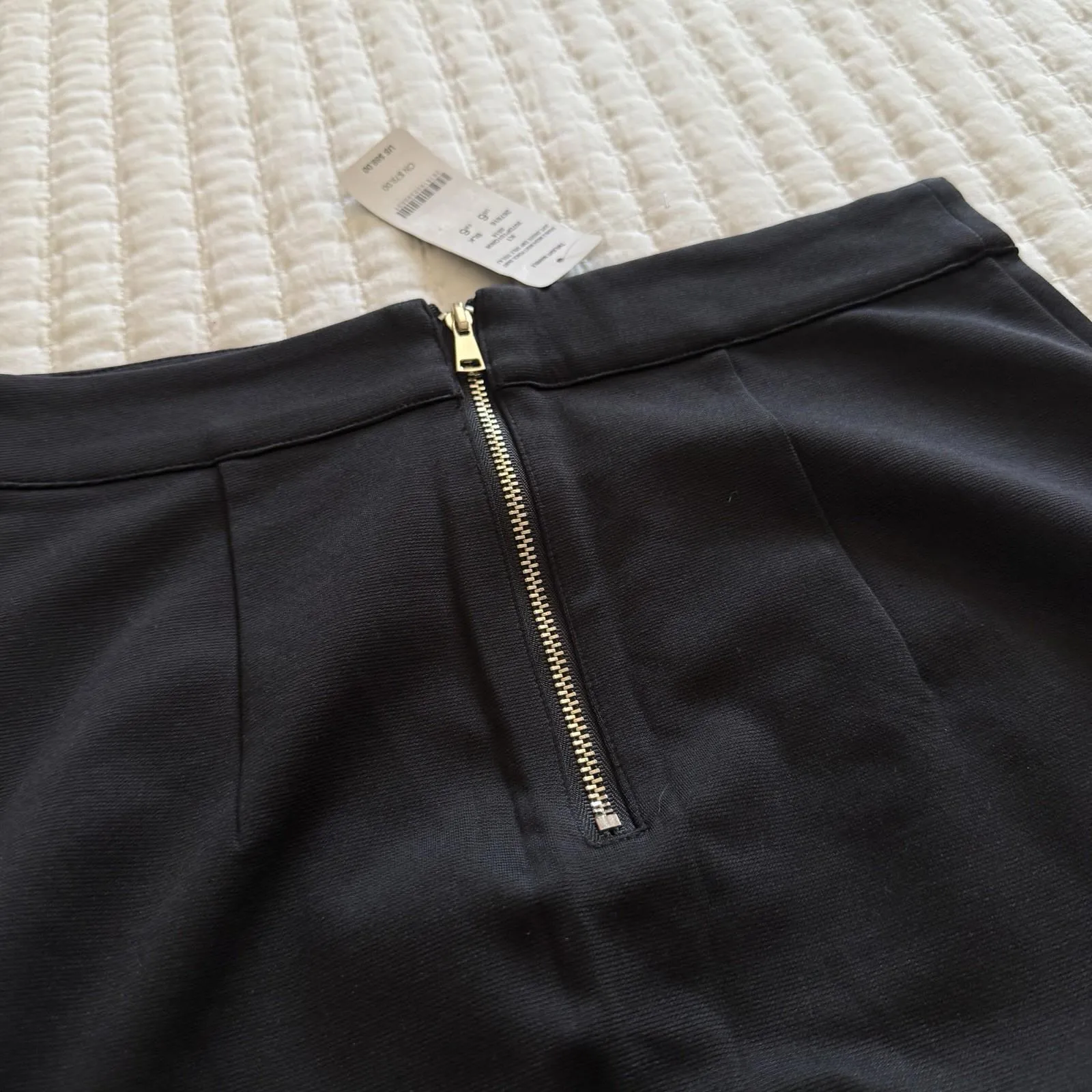 Bebe Double Mesh Insert Stripe Pencil Skirt Black NWT $69 Sz 6 - Image 12