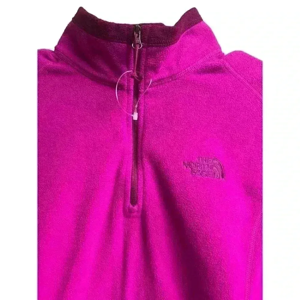 The North Face Quarter Zip Pullover Blouse Jacket Purple Medium - Image 3