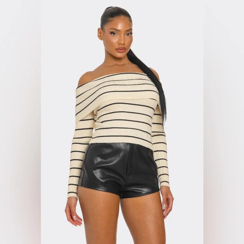 Brown Striped Off - Image 4