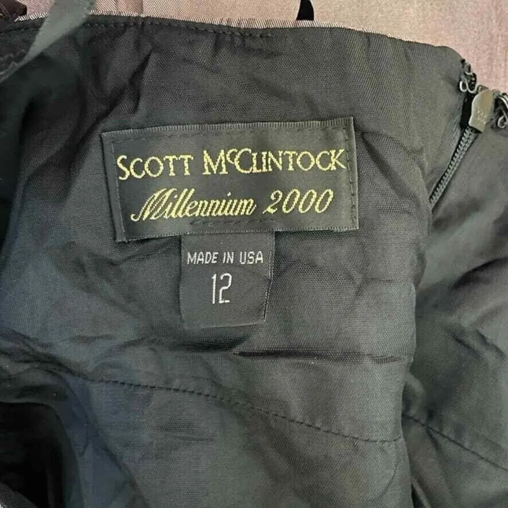 Scott McClintock Formal Dress Womens 12 Purple Acetate Top Skirt Set Tulle Skirt - Image 11