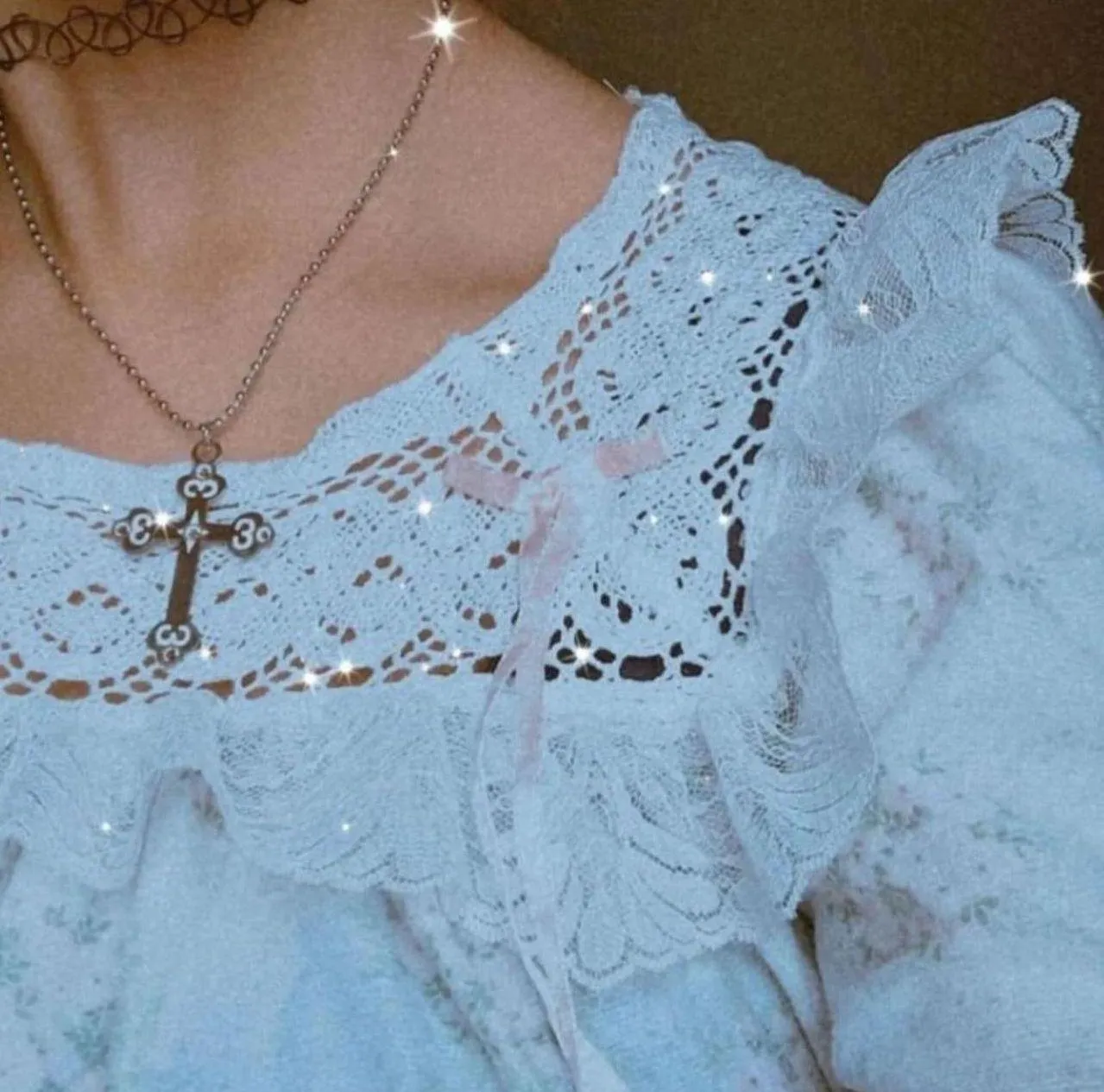 Angel Number 3333 Sacred Cross Trinket Necklace - Image 3