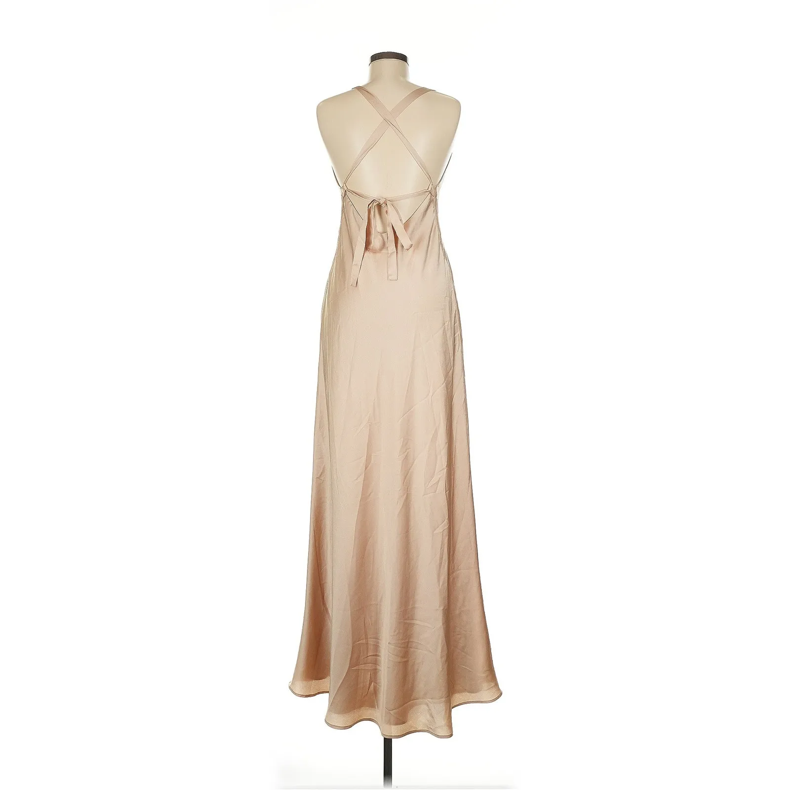 Show Me Your Mumu Anderson Maxi Dress in Champagne Luxe Satin XXS - Image 7